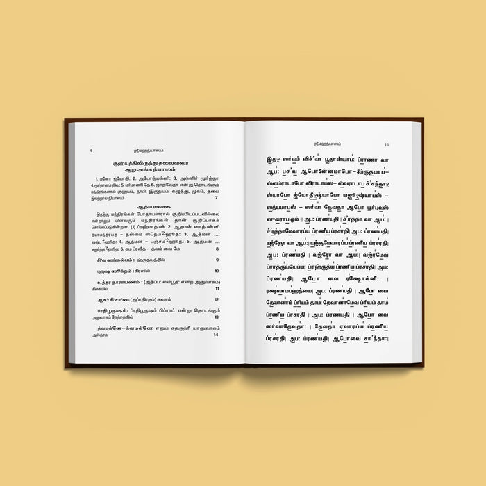Sri Mahanyasam with Swaras - Tamil | Hindu Religious Book/ Stotra Book - Veda / Vedic Prayer / Vedic Ritual
