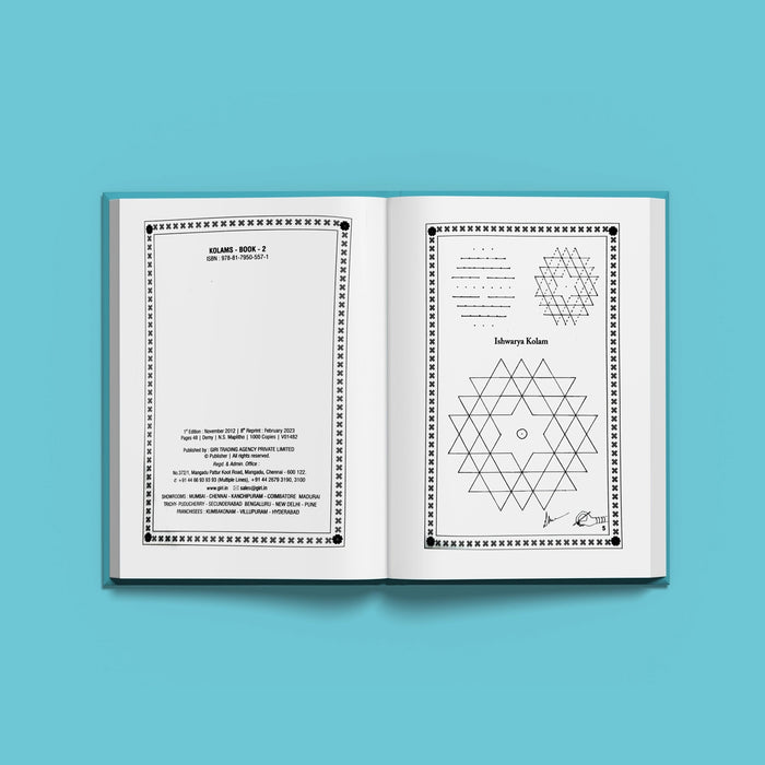 Kolams Book | English Edition/ by Mis Lalitha Kalyax/ Kolam Designs Book - Kolam & Rangoli