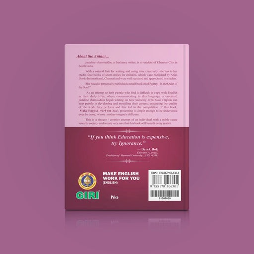 Make English Work for You - English | by Judaline Shamsuddin Nee Arnold/ Educational Book - Education & Self Help