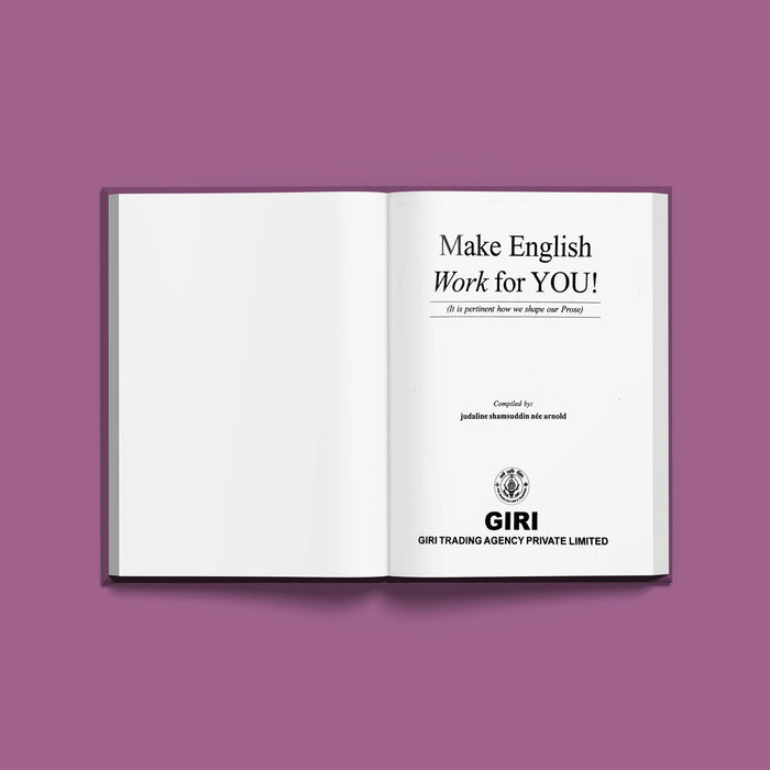Make English Work for You - English | by Judaline Shamsuddin Nee Arnold/ Educational Book - Education & Self Help