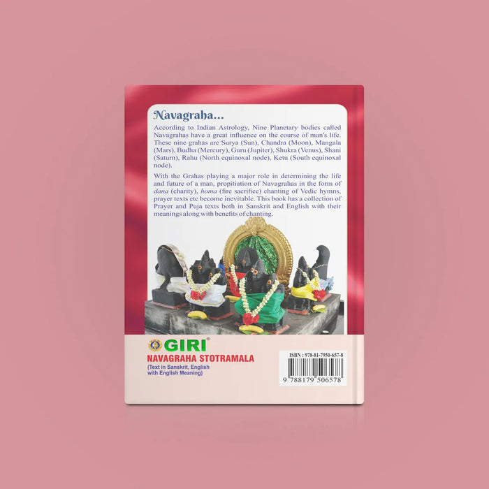 Navagraha Stotramala - Sanskrit - English Text with English Meaning | Stotra Book/ Hindu Religious Book - Prayers Hymns Stotras