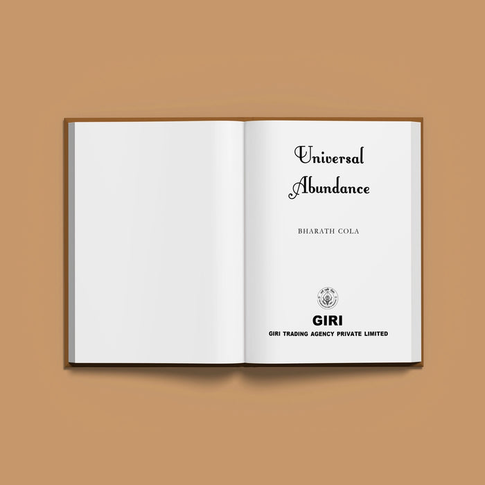 Universal Abundance - To Unleash The Potency Stupendous Possibilities - English | by Bharath Cola/ Motivation Book - Education & Self Help