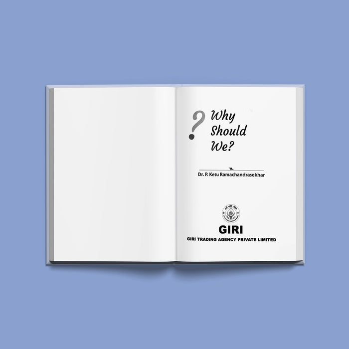 Why Should We? - English | by Dr. P. Ketu Ramachandrasekhar/ Hindu Religious Book - Pooja / Ritual