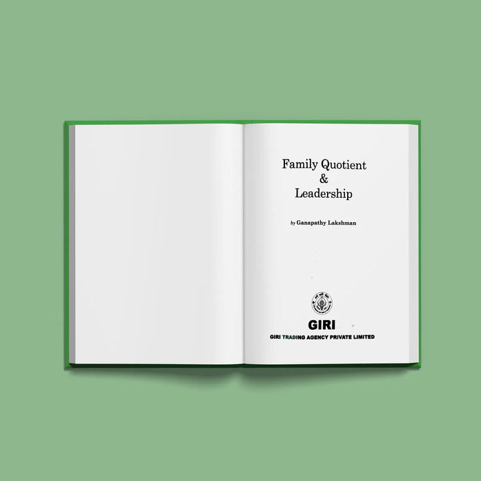 Family Quotient & Leadership - English | by Ganapathy Lakshman/ Self Motivation Book - Education & Self Help