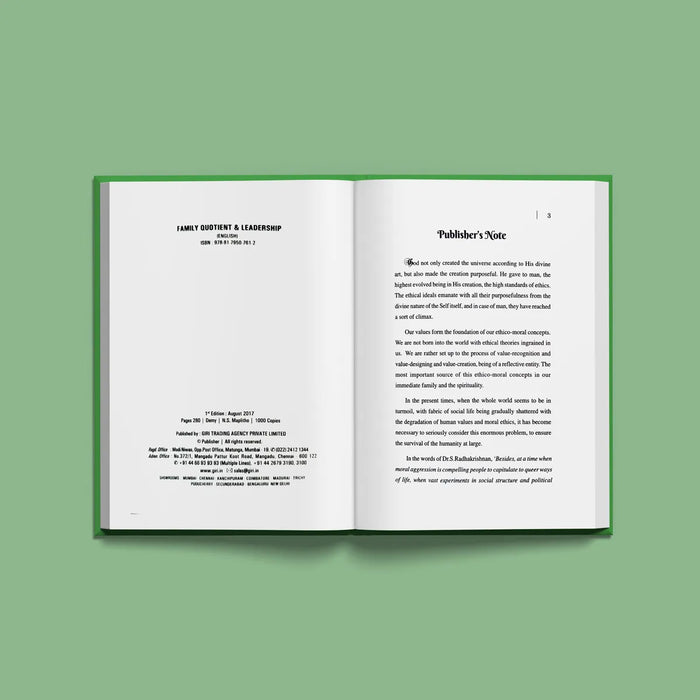 Family Quotient & Leadership - English | by Ganapathy Lakshman/ Self Motivation Book - Education & Self Help