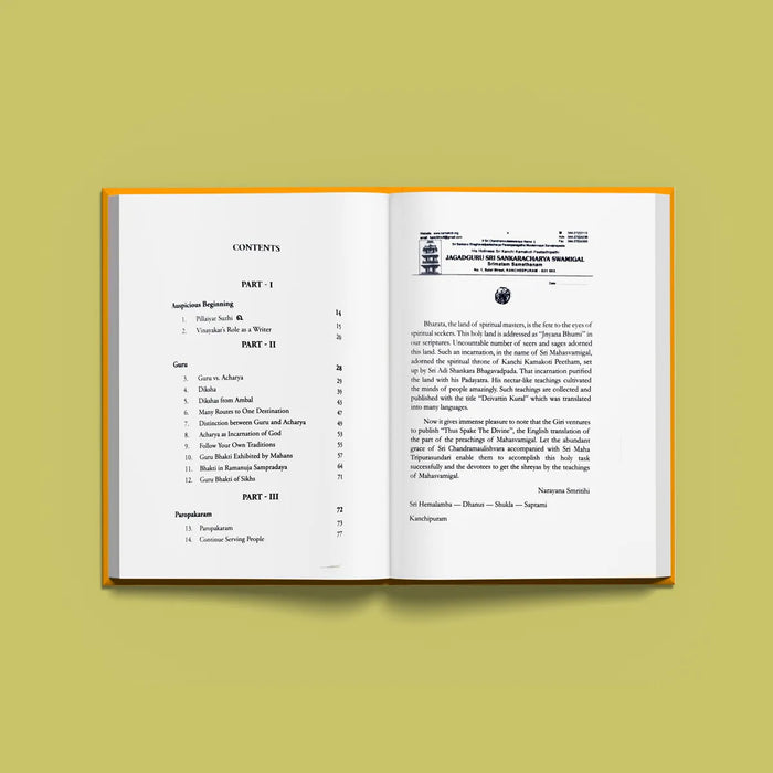 Thus Spake The Divine - English | Hindu Spiritual Book - Vedanta, Spirituality & Philosophy