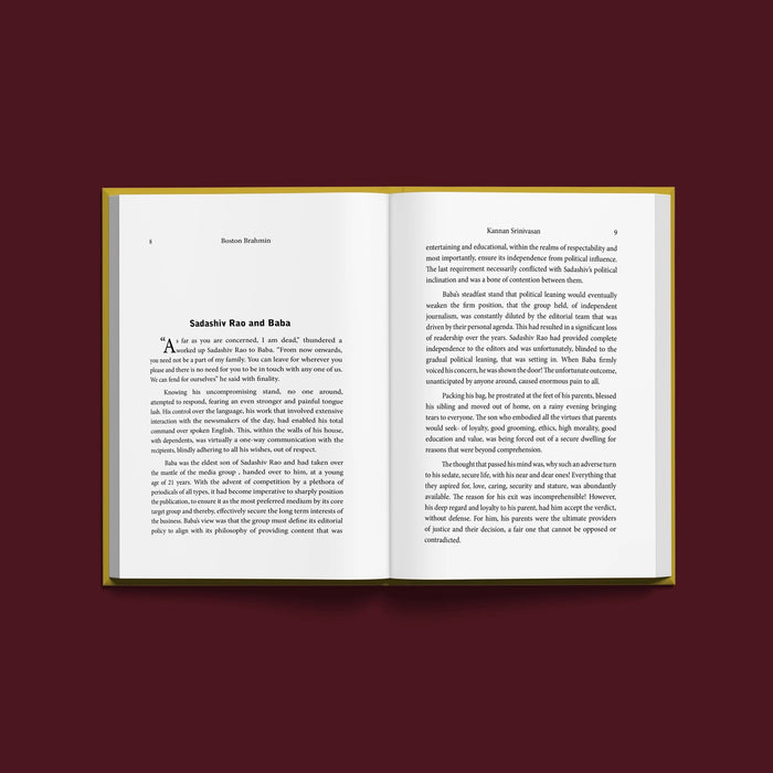 Boston Brahmin - English | by Kannan Srinivasan/ Fiction Book - Fiction & Stories