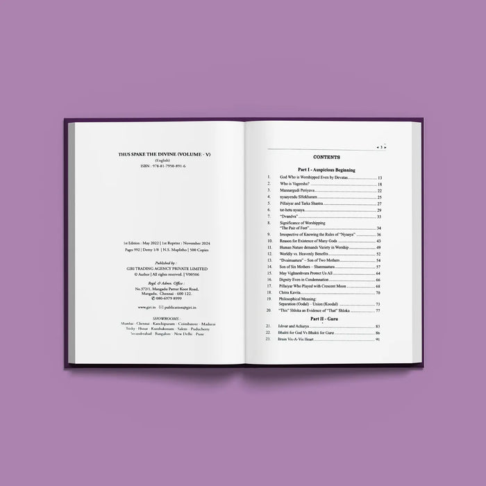 Thus Spake The Divine - English | Hindu Spiritual Book - Vedanta, Spirituality & Philosophy