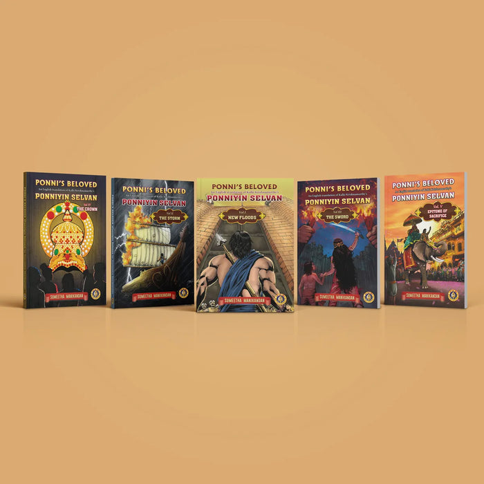 Ponni's Beloved - Ponniyin Selvan - 5 Volumes Set - English | by Sumeetha Manikandan/ Historical Fiction Book - Fiction & Stories