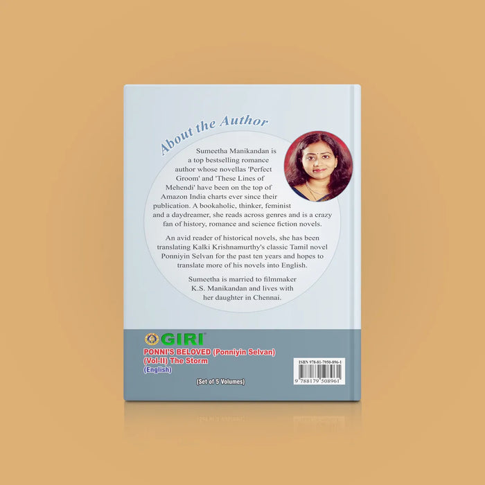 Ponni's Beloved - Ponniyin Selvan - 5 Volumes Set - English | by Sumeetha Manikandan/ Historical Fiction Book - Fiction & Stories