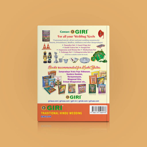 Traditional Hindu Wedding - Understand It - Organise It - English | by N.R.Kumar/ Hindu Spiritual Book - Pooja / Ritual