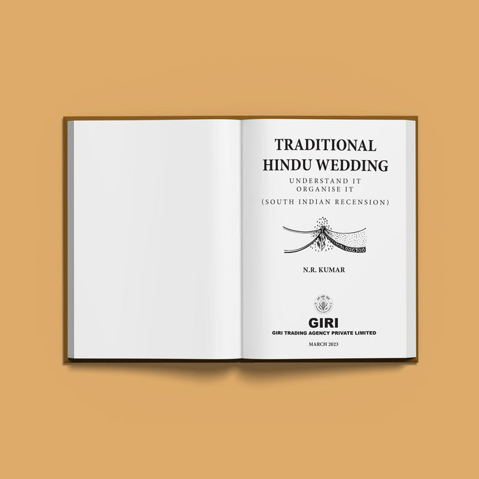 Traditional Hindu Wedding - Understand It - Organise It - English | by N.R.Kumar/ Hindu Spiritual Book - Pooja / Ritual