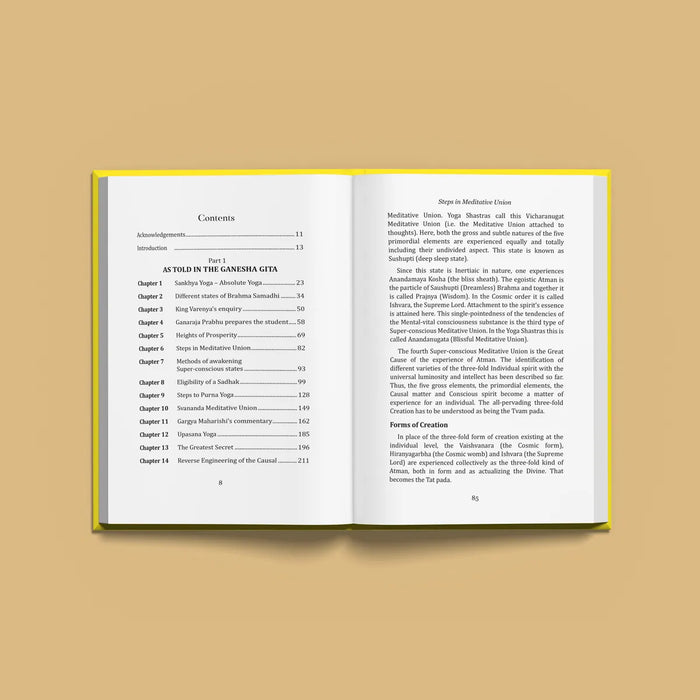 Ganesha Gita - 2 Volumes Set - English | by Saraswati Raman/ Purna Shanti Yoga The Science Of Enlightened Peace - Vedanta, Spirituality & Philosophy