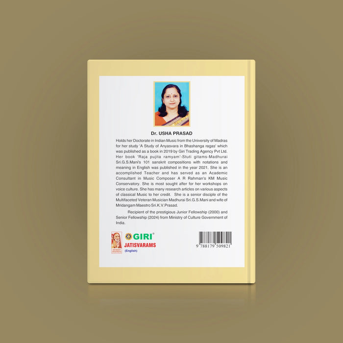 Jatisvarams - English | By Dr. Usha Prasad/ Music Book For Classical Music Education