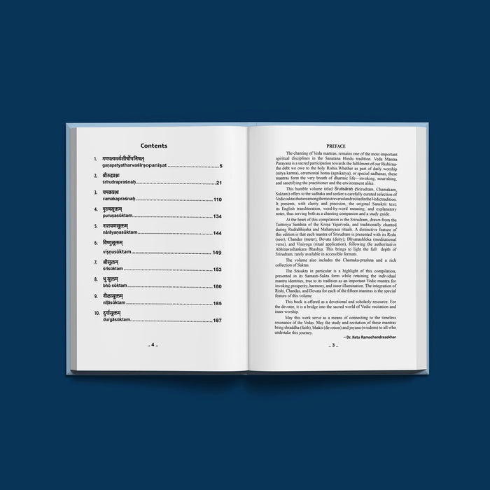 Srutisarah - Srirudram, Chamakam, Sooktani - Sanskrit- English | Dr. Ketu Ramachandrasekhar/ Hindu Shloka Book - Prayers Hymns Stotras