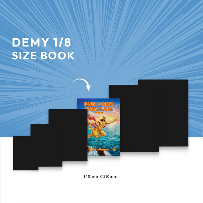 Sundarakandam Pictorial - English | Devotional Book / Visual Storytelling of Ramayana for Spiritual Reading