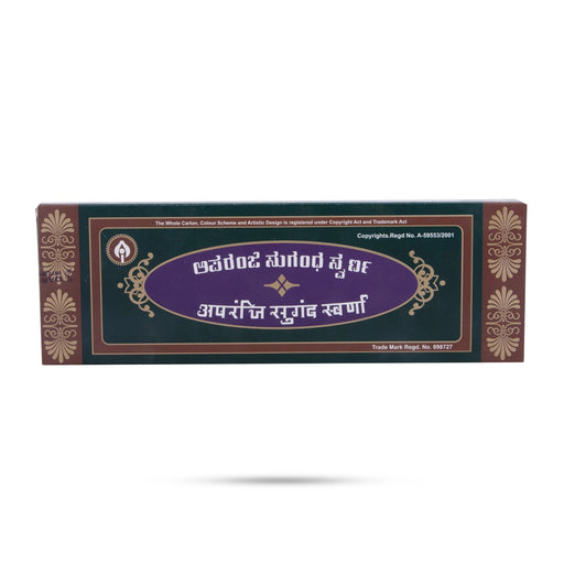 The Aparanji Sugandha Swarna Incense stick for spiritual practices.
