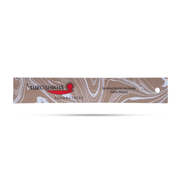 "Let Auroshikha Sandalwood Indra Sandal Incense envelope you in its heavenly scent.
"
