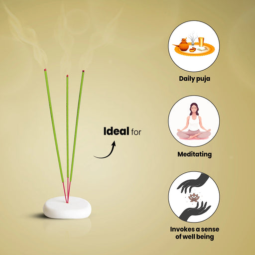 The divine aroma of our Camphor Incense Sticks is crafted to elevate your spiritual and sensory experiences.
