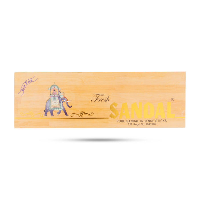 The "Fresh Sandal Dhoop Sticks for Pooja" are premium incense sticks.
