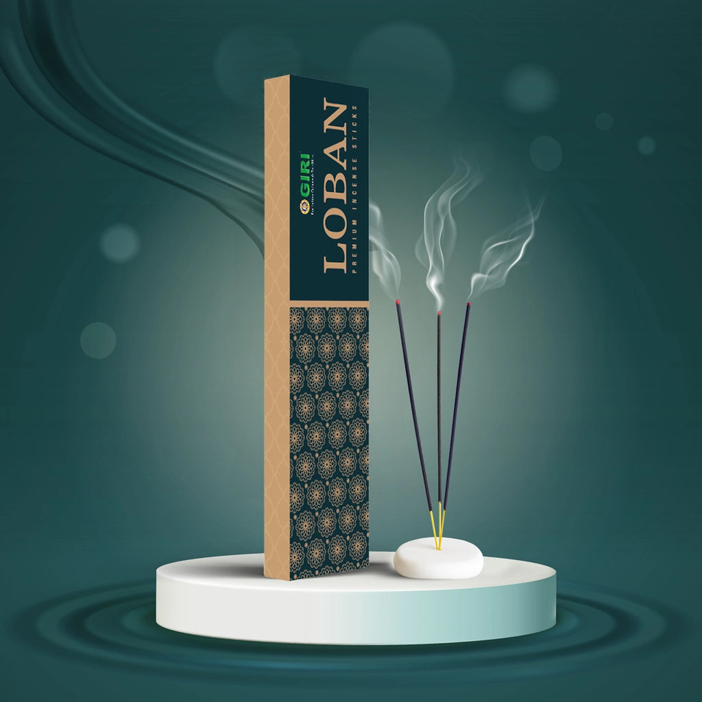 Giri Loban Incense Sticks are carefully crafted to bring the pure and uplifting fragrance for puja.
