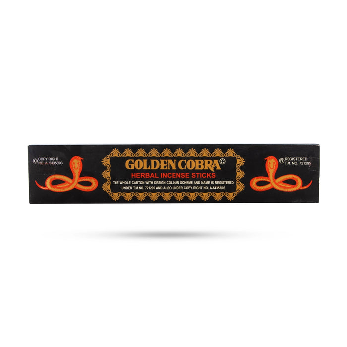 The Golden Cobra Herbal Agarbathi, a divine fusion of tradition and purity to elevate your spiritual rituals.
