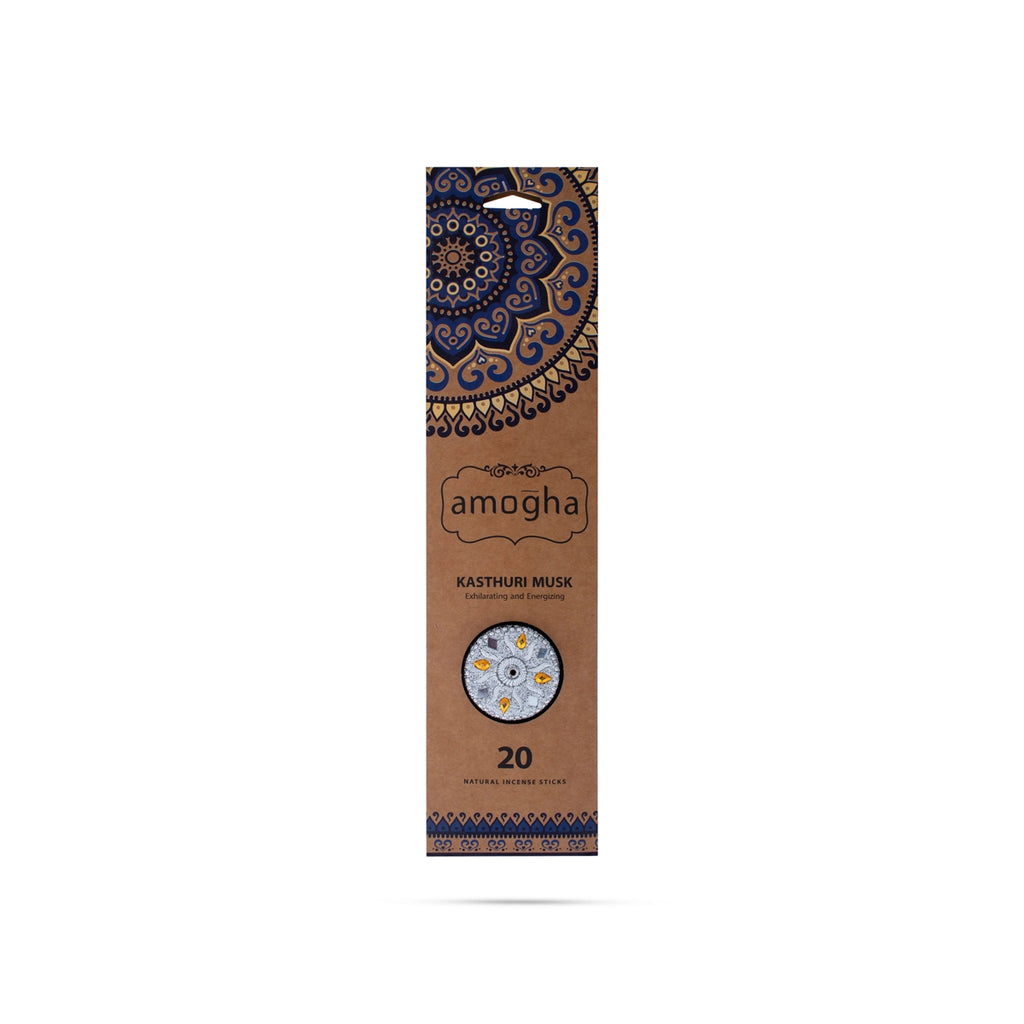 With Amogha Kasthuri Musk Incense Sticks, you may embrace the sacred essence of tradition.
