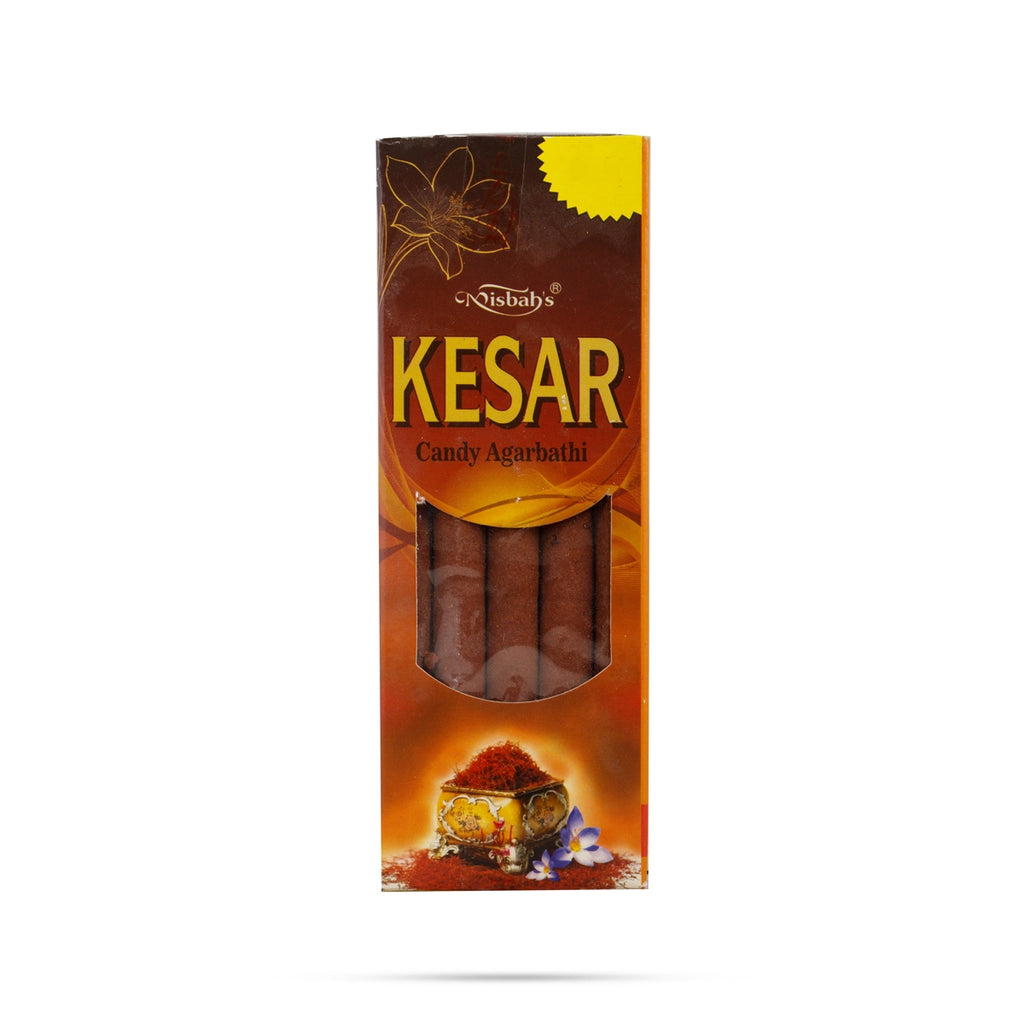 The Kesar Candy Incense Stick offers a delightful and uplifting fragrance.
