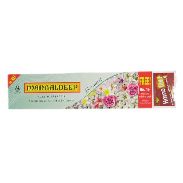 Elevate your prayer and meditation experience with Mangaldeep Bouquet Incense Stick for puja.
