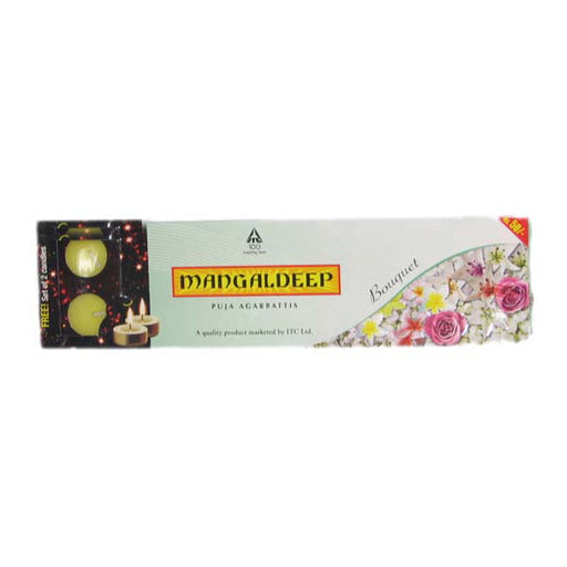 Elevate your prayer and meditation experience with Mangaldeep Bouquet Puja Incense Stick.
