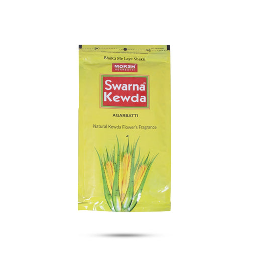 Elevate your spiritual journey with the enchanting fragrance of Moksh Swarna Kewda Incense Sticks.
