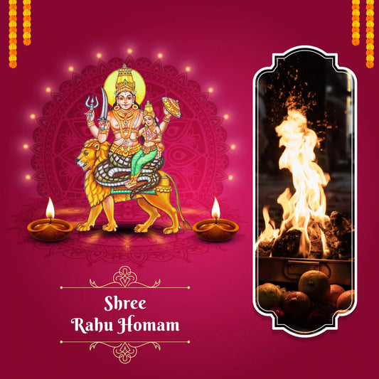Shree Rahu Homam | Rahu Fire Lab/ Rahu Graha Shanti Homam for Mitigating Rahu Dosha, Promoting Mental Peace - Homa Services