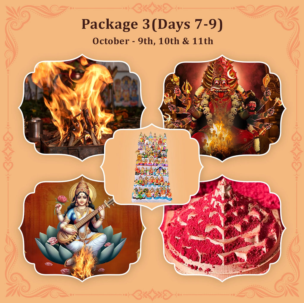 Navarathri-2024 | Package 3( Days 7-9)  9th,10th & 11th(3rd Oct to 12th Oct)