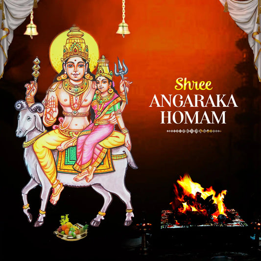 Shree Angaraka Homam | Mangal Homam/ Angaraka Graha Shanti Homam for Mitigating Manglik Dosha, Promoting Success - Homa Services