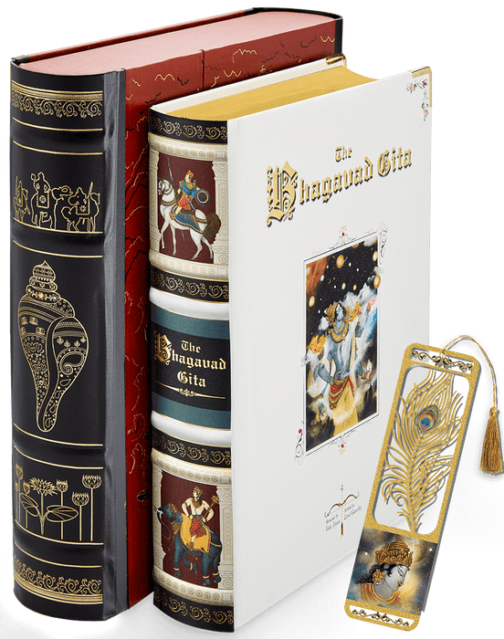 The Bhagavad Gita - The Transcendental Knowledge - English Book with Reading Stand | Signature Editions