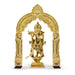 Brass Thiruvatchi | Inner 45x28 Inch,Outer 60x40 Inch/Shankh Chakra Namam Design Thiruvachi/Prabhavali for Deity - Deity Accessories