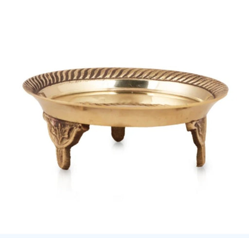 Pin Tray Plain With Base No:9 - Brass - 8 Inch Dia - 535 Gms - 