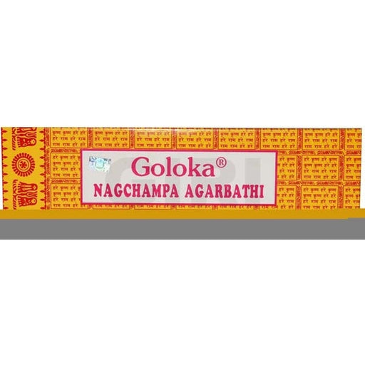 Goloka seva Nag Champa Incense emits a divine fragrance of a soft and spicy sweetness.
