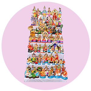 Golu Stands Covers & Bommai