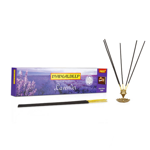 Explore the fascinating world of Mangaldeep Lavender Premium incense sticks
