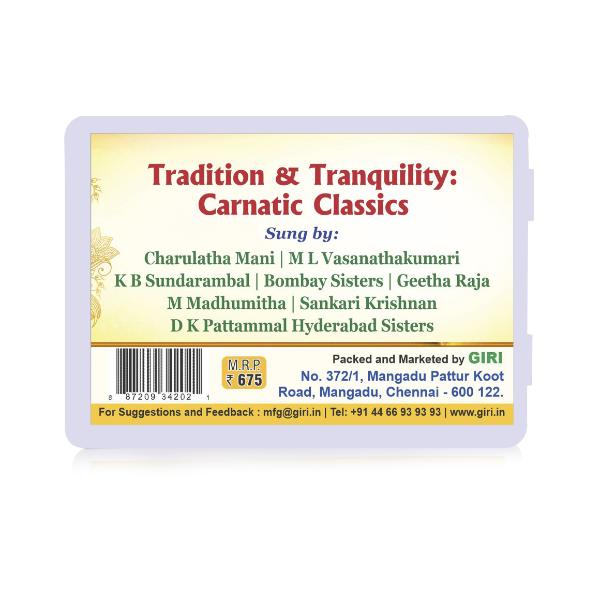 USB - Tradition and Tranquility Carnatic Classics