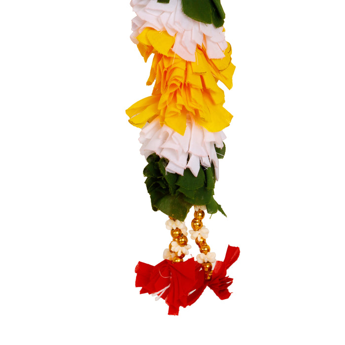 Andal Mala - 6.25 Feet | Cloth Material/ Artificial Flower Garland for Deity/ Assorted Colour & Design