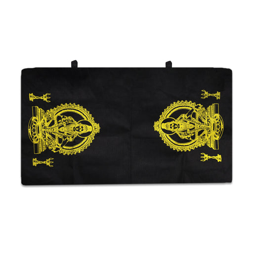 Ayyappa Side Bag with Zip | Cotton Bag/ Irumudi Bag/ Mudra Bag/ Sabari Mala Pilgrimage Set/ Black Colour - Bags & Pouches