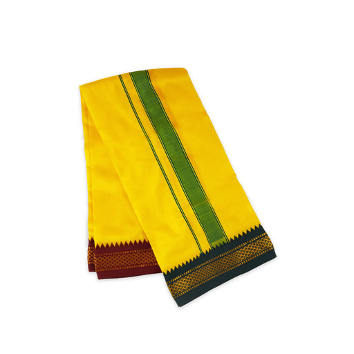 Angavastram | Silk Checked Multicolour Thundu/ Angavastra for Men/ Assorted Colour - Shawls & Towels