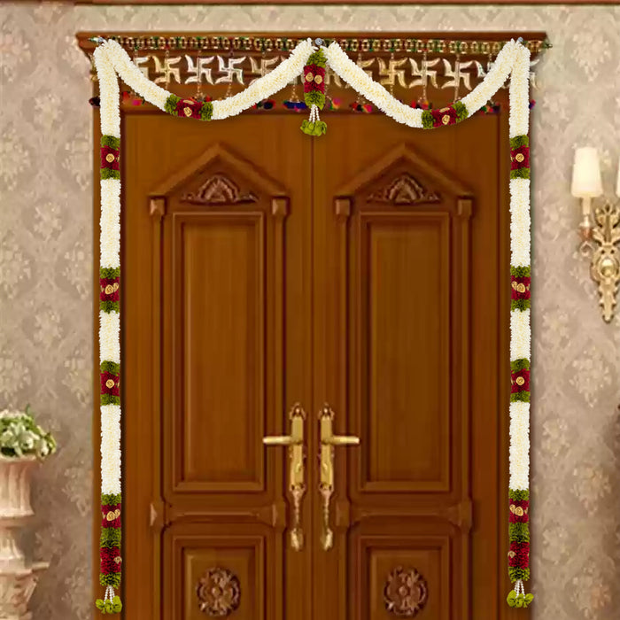 Door Toran Set | Artificial Flower Toran/ Thoran/ Bandanwar for Door Decor/ Assorted Design & Colour