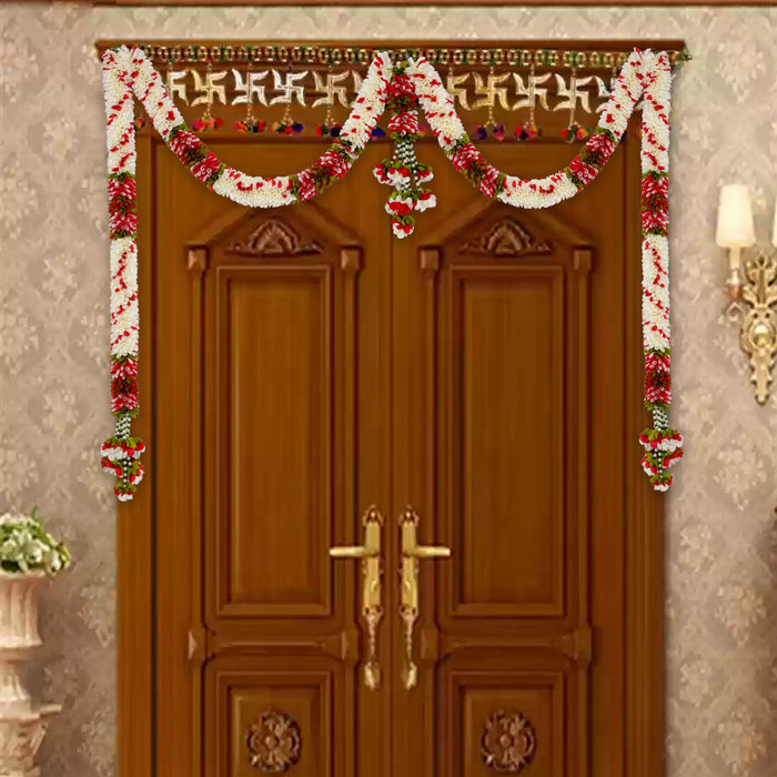 Door Toran Set | Thoran/ Artificial Flower Toran/ Bandanwar for Door Decor/ Assorted Design & Colour