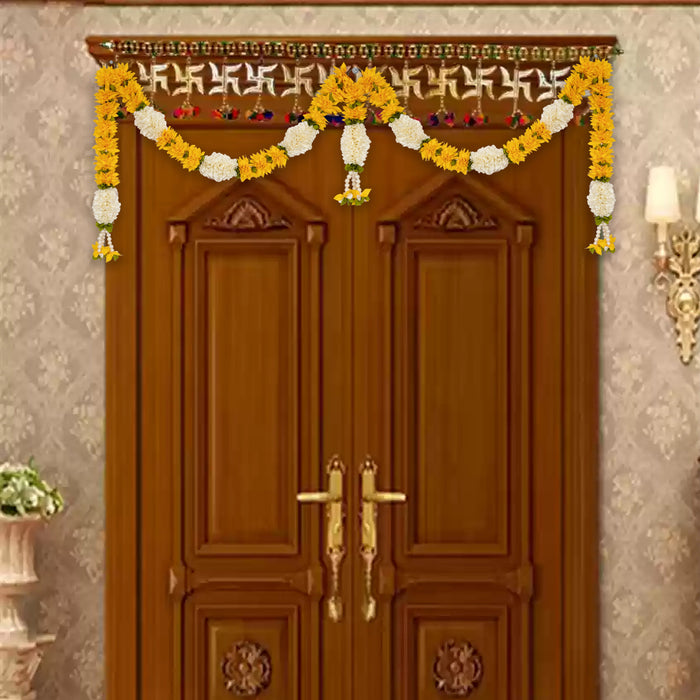 Door Toran Set | Thoran/ Artificial Flower Toran/ Bandanwar for Door Decor/ Assorted Design & Colour