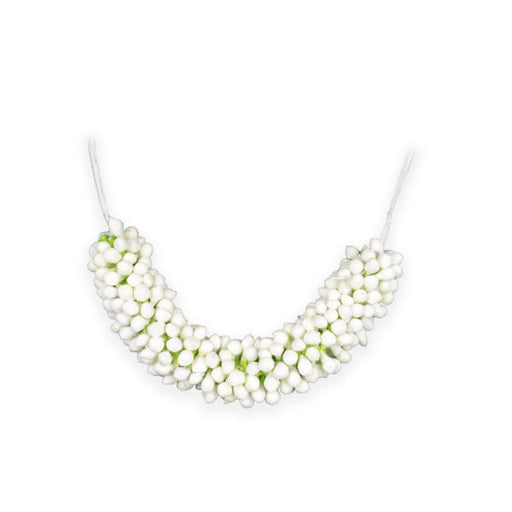 Jasmine Gajra Flower - 10 Inches | Varalakshmi Decor/ Artificial Jasmine Flower for Hair - Mala
