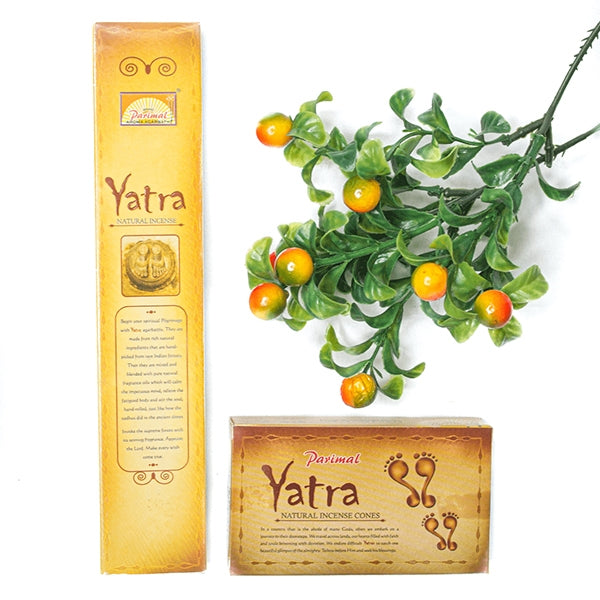 Parimal Yatra Incense Sticks are a fragrant and aromatic option to create a serene and calming atmosphere during your spiritual practices