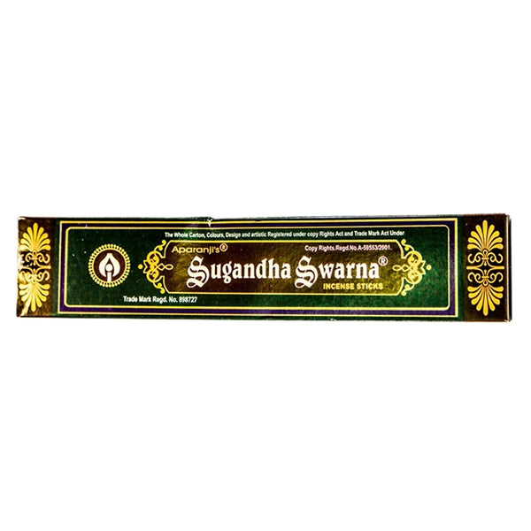 Aparanji Sugandha Swarna Incense Sticks are a fragrant and aromatic option to create a calming atmosphere.
